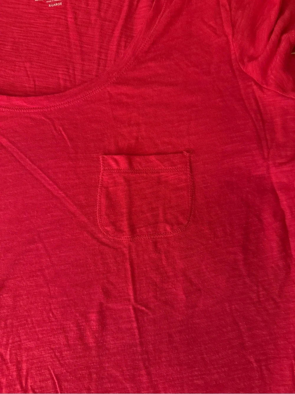 Victoria's Secret Set of 2 Shirts Tops Women’s XL Blue Red pocket v-neck EUC - Picture 8 of 13